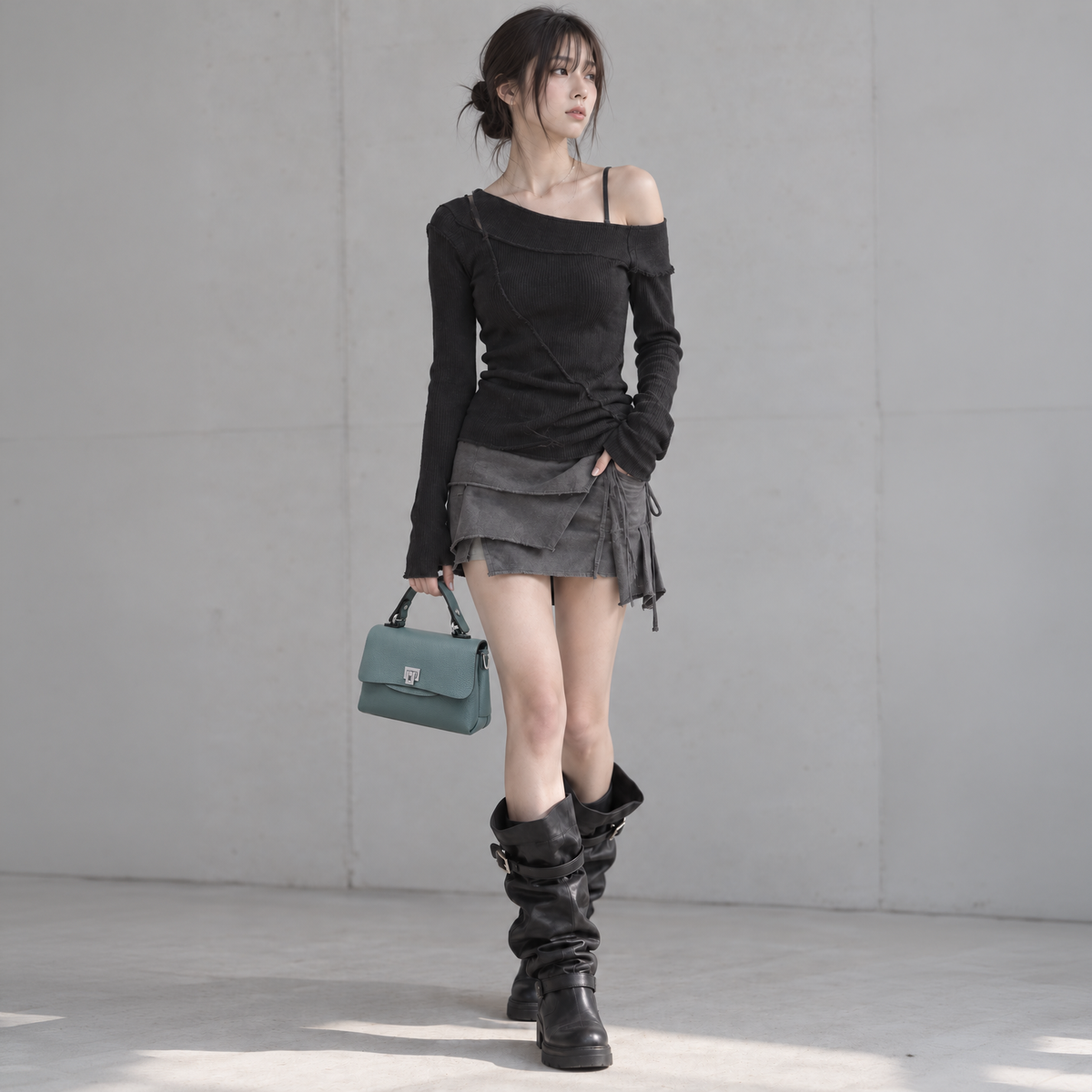 Structured Top-Handle Bag