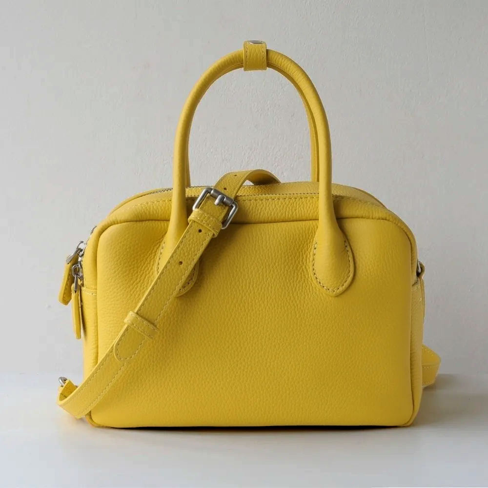 Pebbled Boston Bag