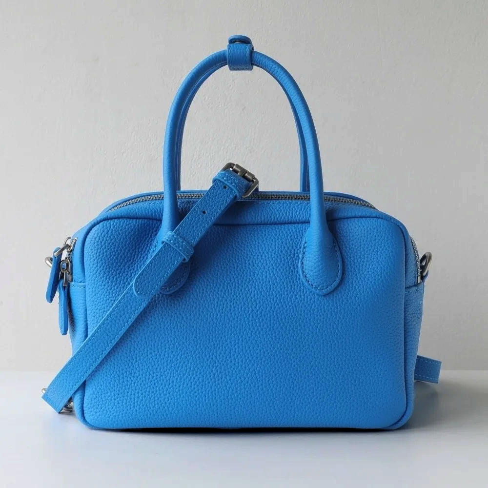 Pebbled Boston Bag