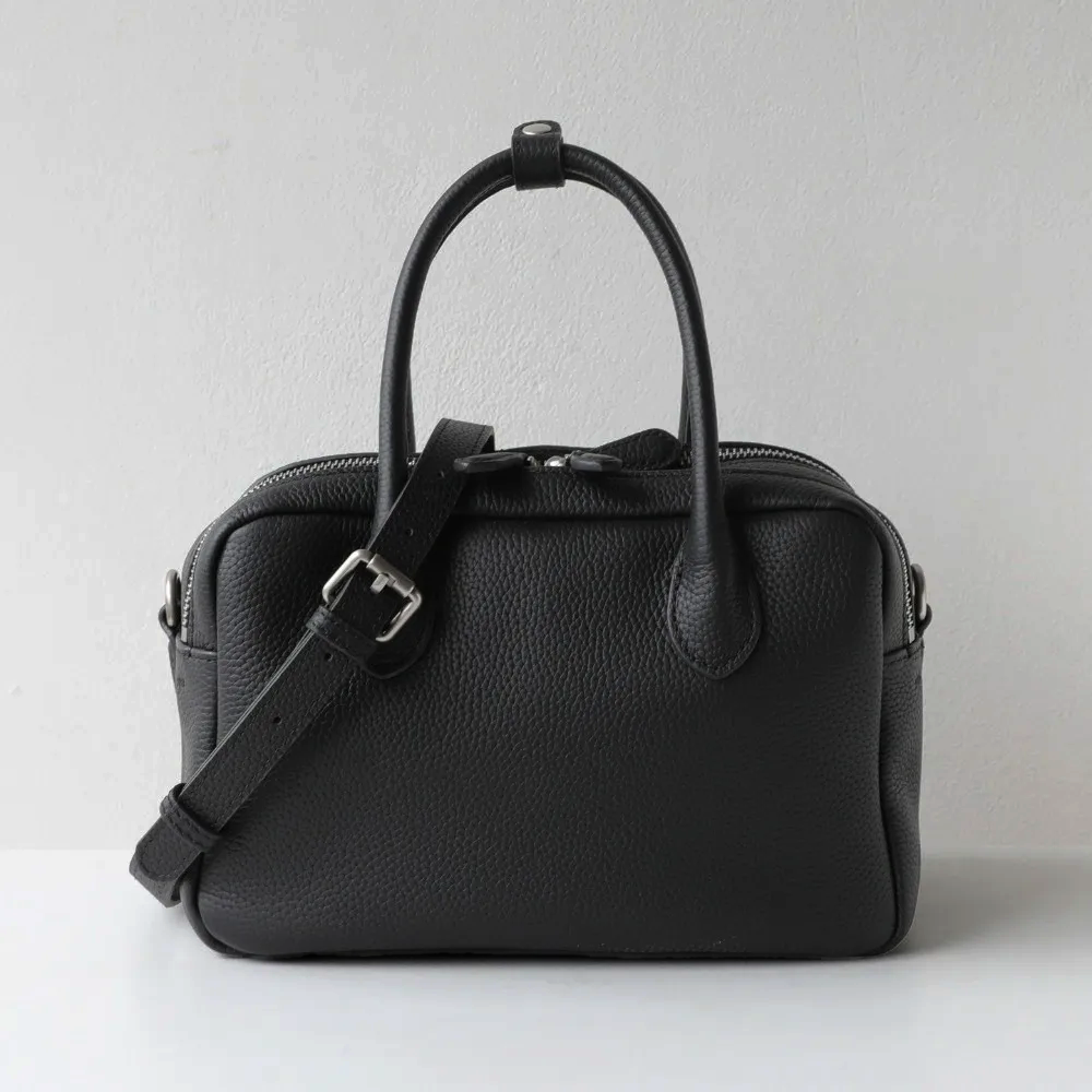 Pebbled Boston Bag