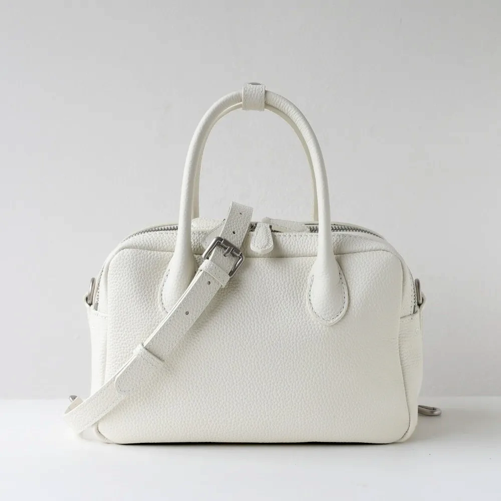 Pebbled Boston Bag