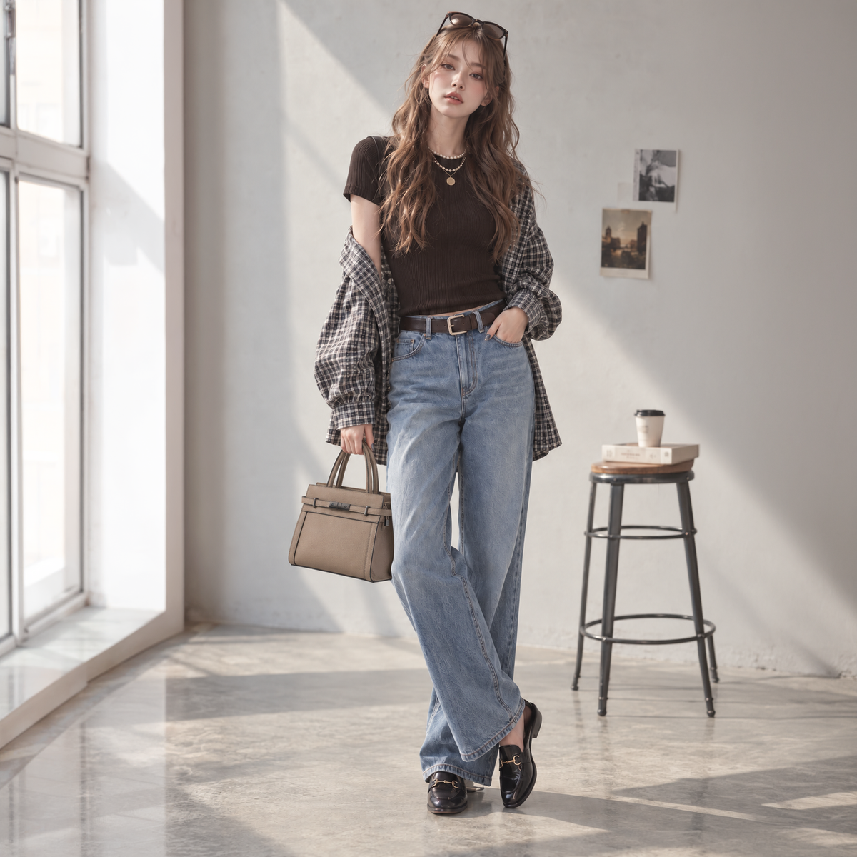 Belted Top Handle Bag